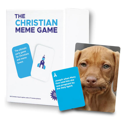 The Christian Meme Game for Family Fun– Clean Hilarious Bible Game with 75 Memes & 360 Faith-Based Captions – Family Meme Game Christian Gift for Teens & Adults 10+ & Youth Group Bible Card Game